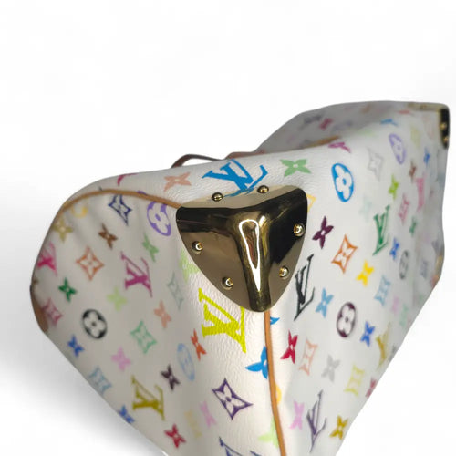 Load image 1 in gallery view. Y2K Speedy 30 Multicolor Monogram White-Louis Vuitton-Reluxe Vault