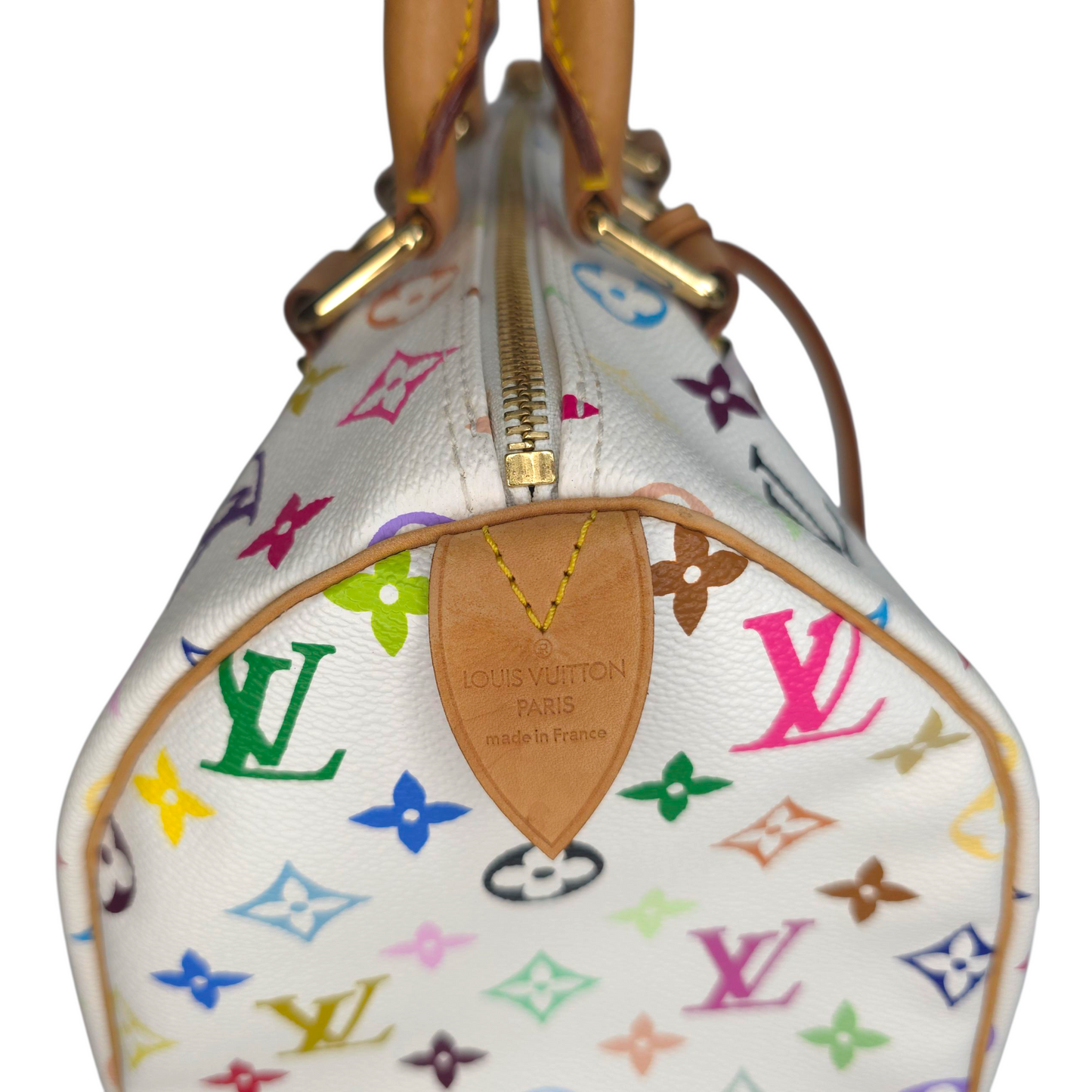 Y2K Speedy 30 Multicolor Monogram White-Louis Vuitton-Reluxe Vault