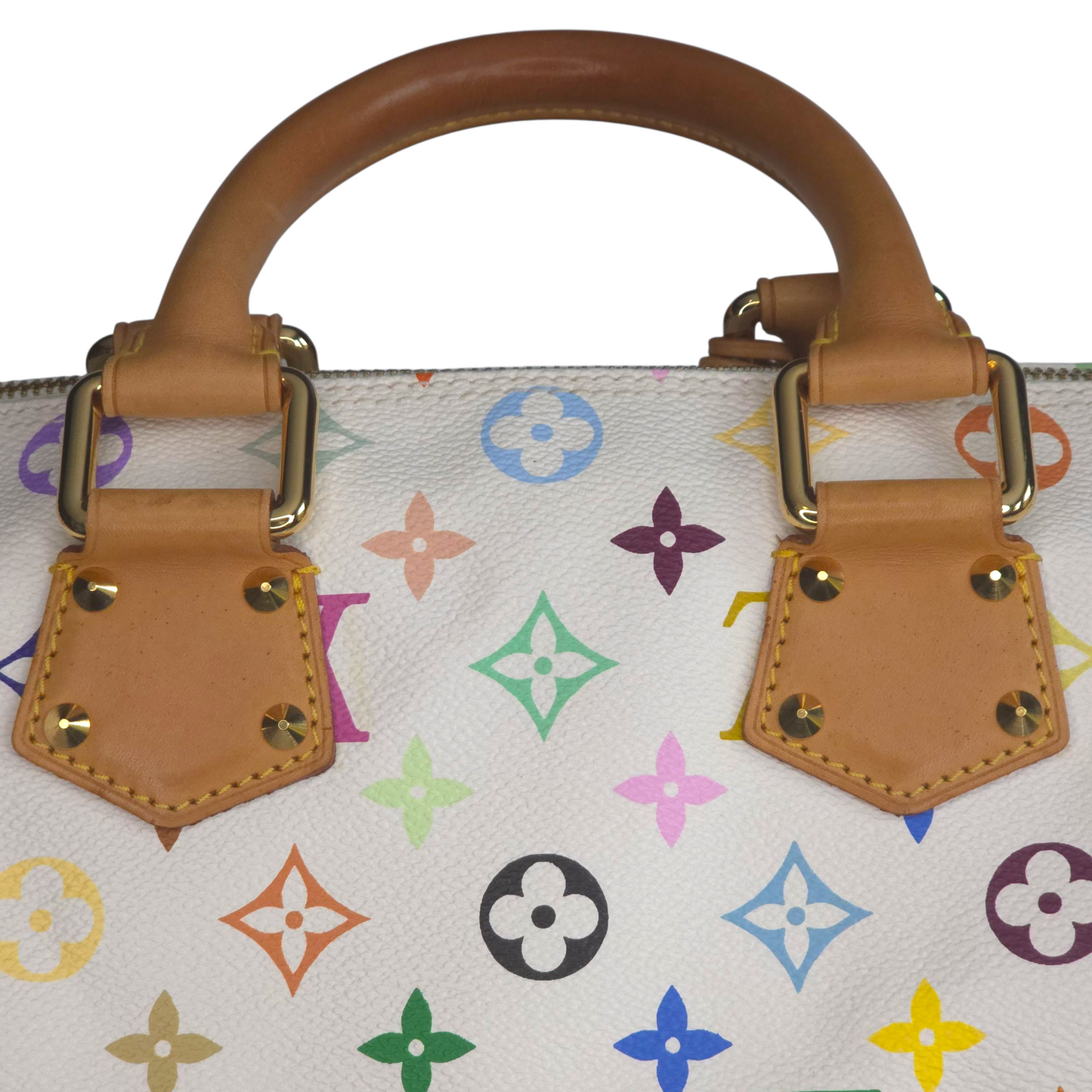 Y2K Speedy 30 Multicolor Monogram White-Louis Vuitton-Reluxe Vault