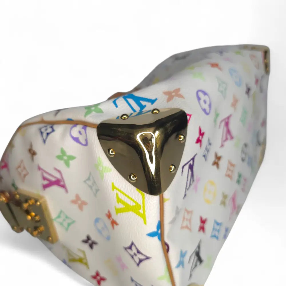 Y2K Speedy 30 Multicolor Monogram White-Louis Vuitton-Reluxe Vault