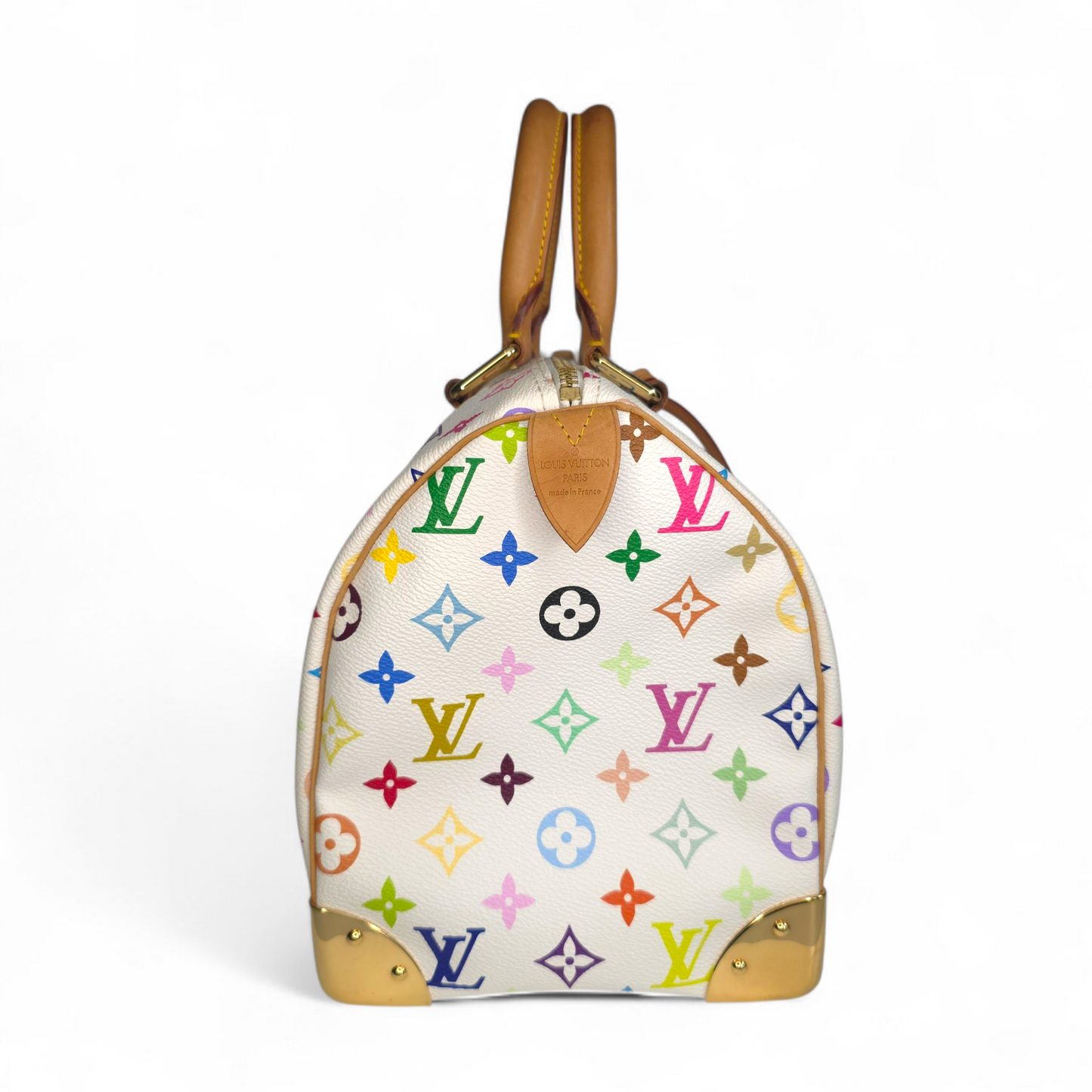 Y2K Speedy 30 Multicolor Monogram White-Louis Vuitton-Reluxe Vault