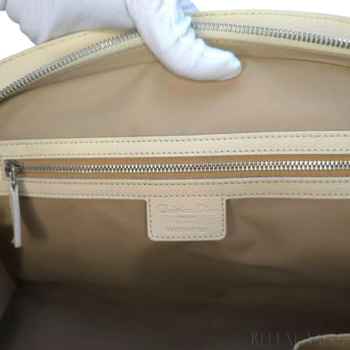 Load image 1 in gallery view. Vintage Large Diorissimo Trotter Canvas My Dior Frame Pocket handbag